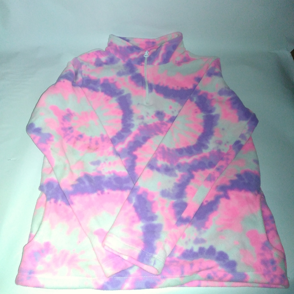 Girl's fleece pullover jacket